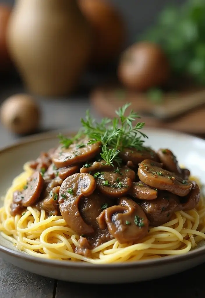 25 Easy Gluten Free Dairy Free Ground Beef Recipes For Dinner - 10. Creamy Beef and Mushroom Skillet