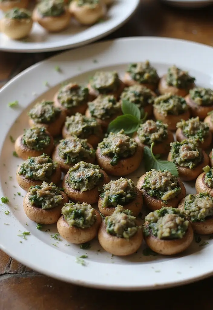 25 Easy Gluten Free Dairy Free Ground Beef Recipes For Dinner - 21. Beef and Spinach Stuffed Mushrooms