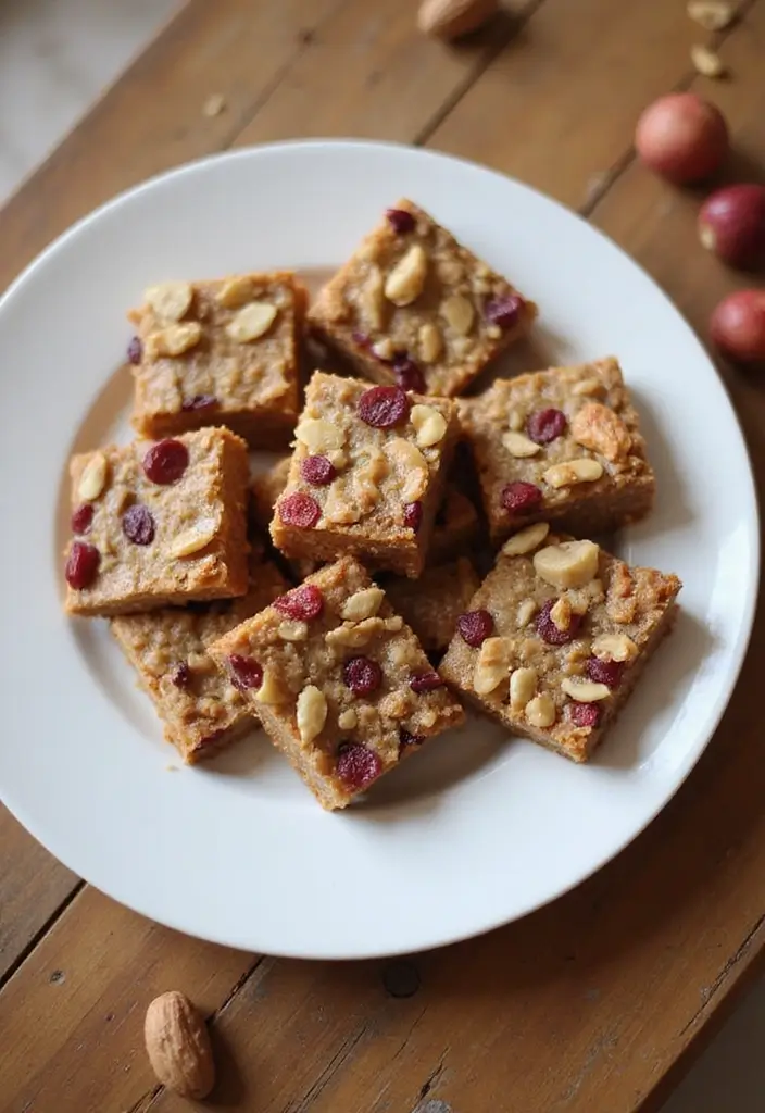 25 Gluten And Dairy Free Breakfast Recipes For Busy Mornings - 22. Fruit and Nut Breakfast Bars