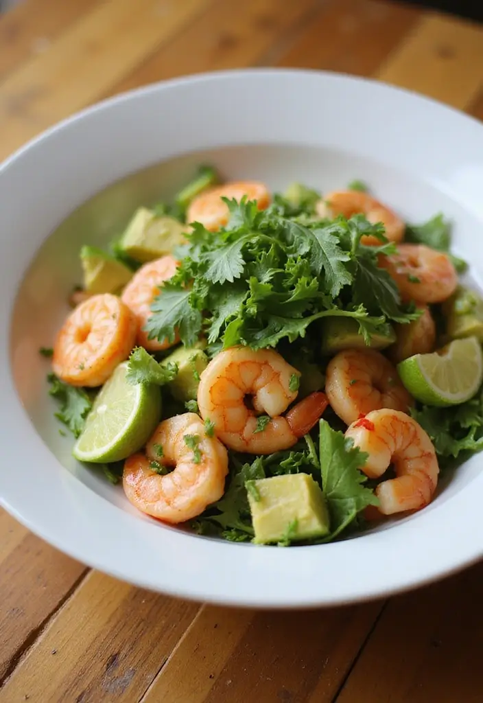 25 Gluten And Dairy Free Lunch Recipes Healthy And Simple - 13. Shrimp and Avocado Salad