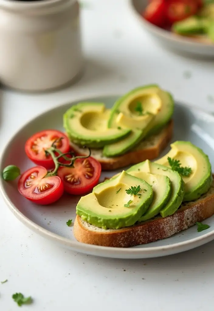 25 Gluten And Dairy Free Lunch Recipes Healthy And Simple - 17. Creamy Avocado and Tomato Toast
