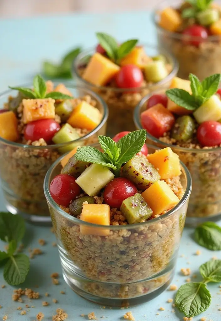 25 Gluten And Dairy Free Recipes Desserts You Will Crave - 16. Fruity Quinoa Salad Cups