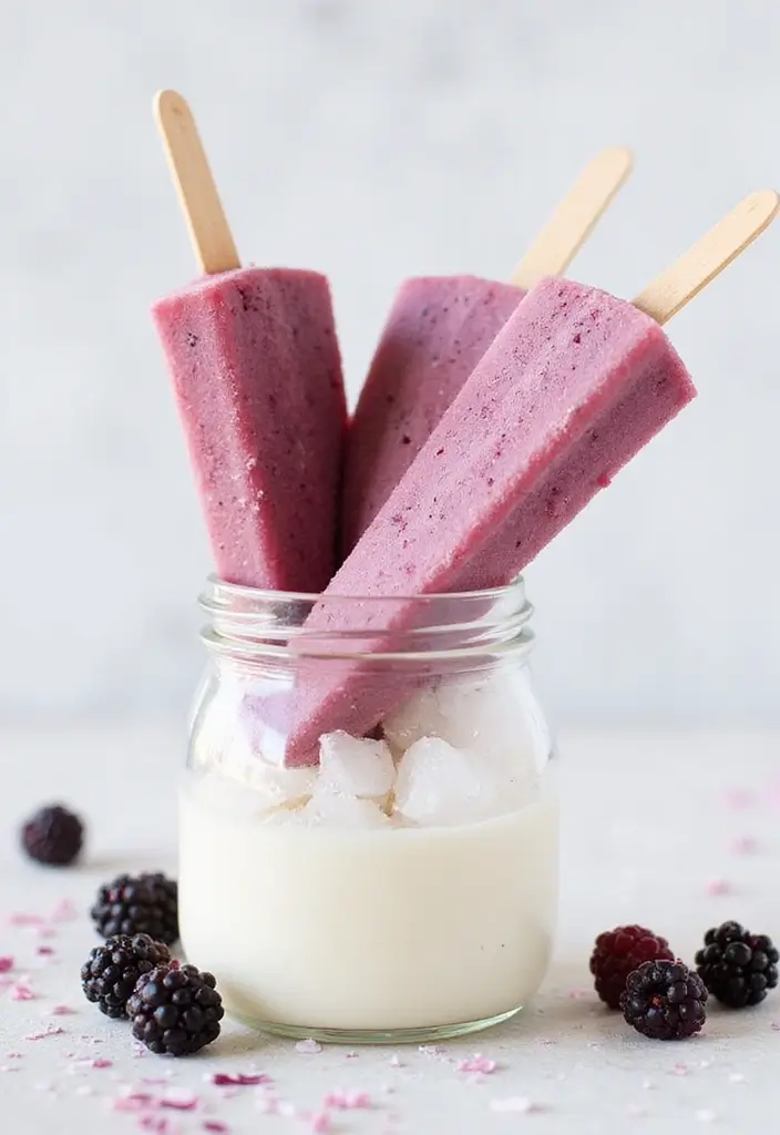 25 Gluten And Dairy Free Recipes Desserts You Will Crave - 18. Blackberry Coconut Dream Pops