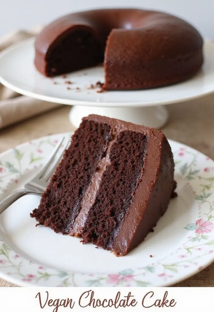 25 Gluten And Dairy Free Recipes Desserts You Will Crave - 24. Easy Vegan Chocolate Cake
