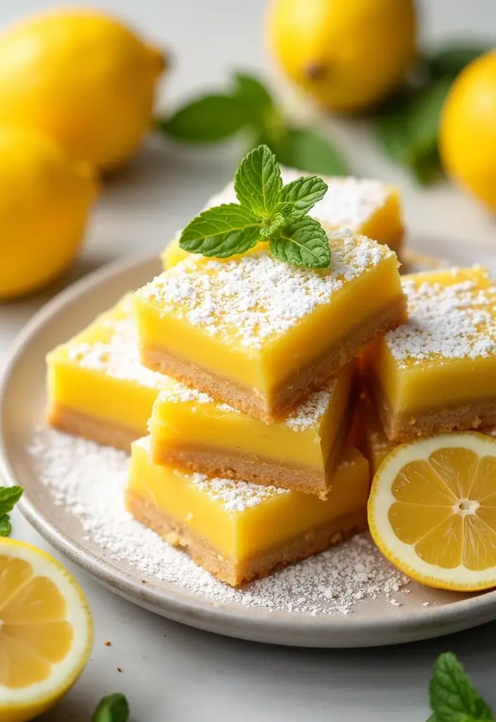 25 Gluten And Dairy Free Recipes Desserts You Will Crave - 3. Zesty Lemon Bars with Almond Crust