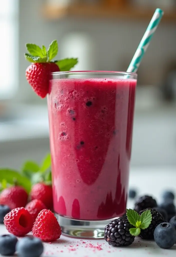 25 Gluten Dairy Egg Soy Free Breakfast Recipes to Start Your Day - 1. Berry Blast Smoothie