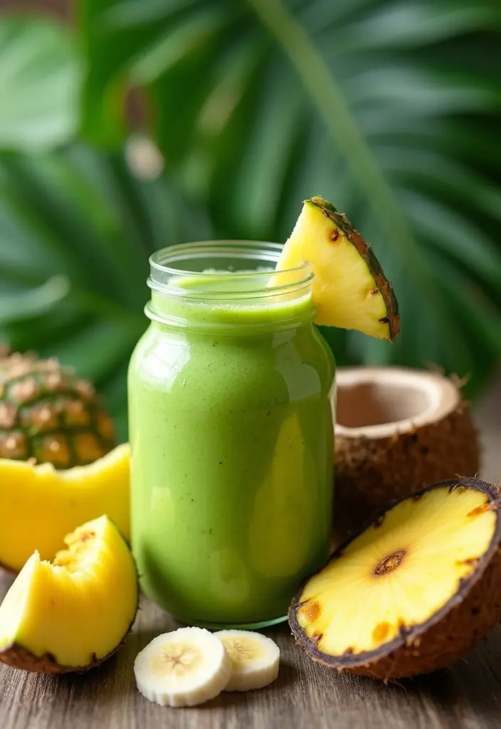 25 Gluten Dairy Egg Soy Free Breakfast Recipes to Start Your Day - 2. Tropical Green Smoothie