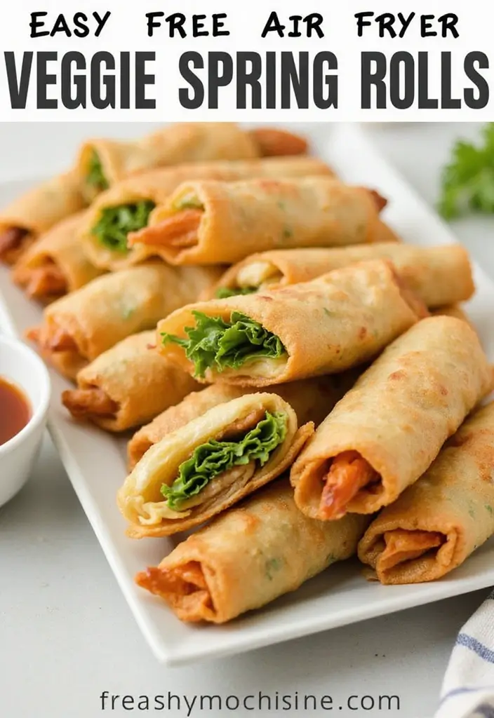 25 Gluten Free Dairy Free Air Fryer Recipes Full Of Flavor 16 25 Gluten Free Dairy Free Air Fryer Recipes Full Of Flavor - 16. Air Fryer Veggie Spring Rolls