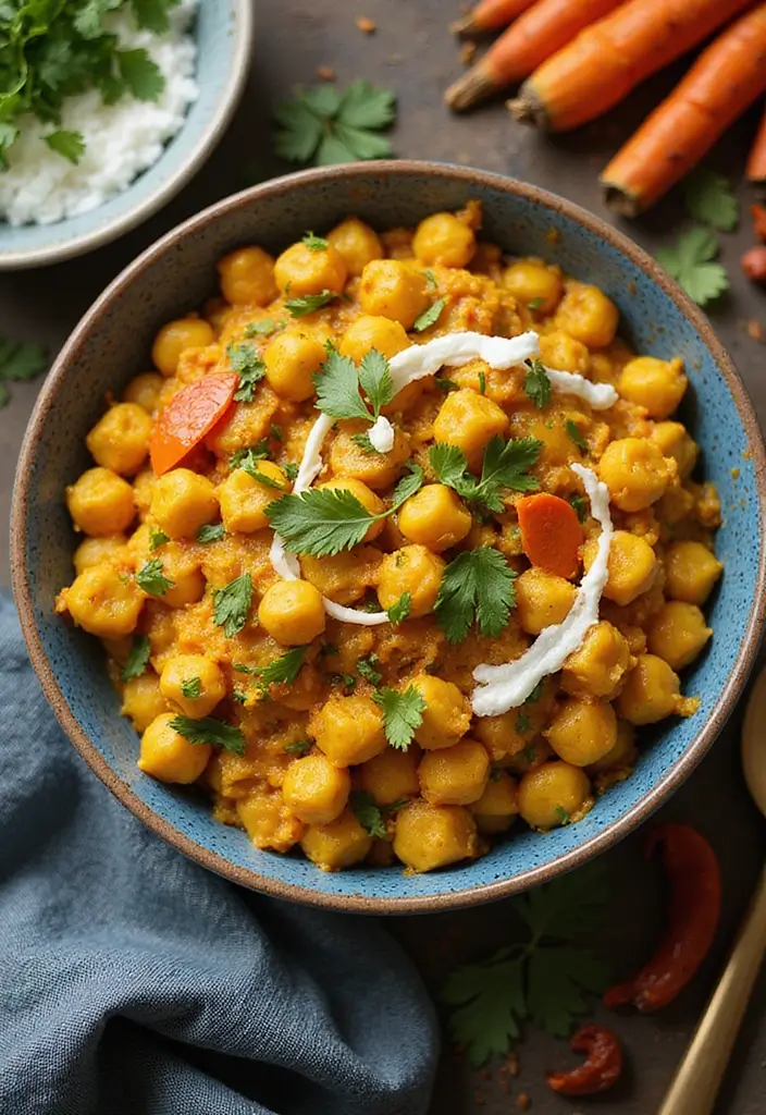 25 Gluten Free Dairy Free Casserole Recipes Comfort Food Style - 17. Coconut Curry Chickpea Casserole