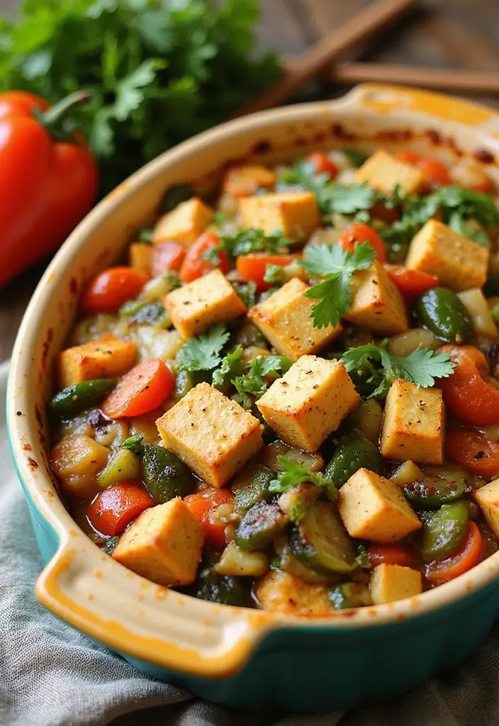 25 Gluten Free Dairy Free Casserole Recipes Comfort Food Style - 21. Vegetable and Tofu Stir-Fry Casserole