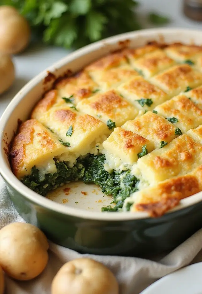 25 Gluten Free Dairy Free Casserole Recipes Comfort Food Style - 25. Spinach and Potato Casserole