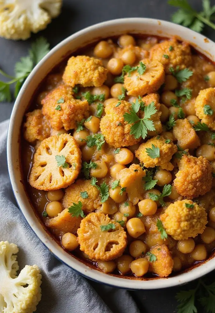 25 Gluten Free Dairy Free Casserole Recipes Comfort Food Style - 3. Cauliflower and Chickpea Casserole