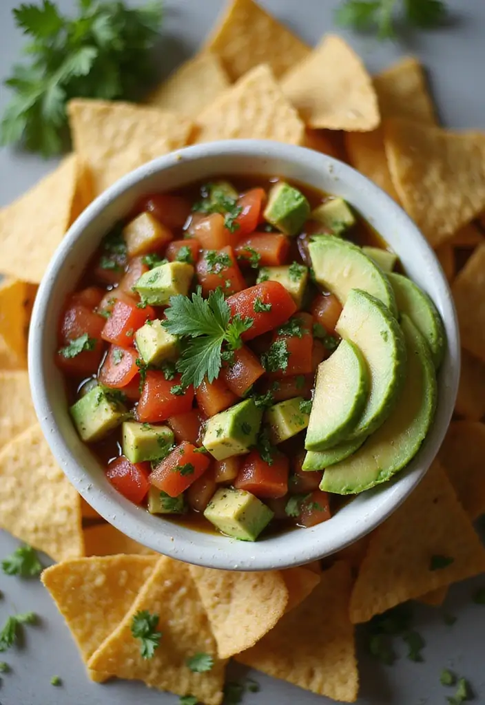 25 Gluten Free Dairy Free Dip Recipes For Every Party - 15. Avocado and Tomato Salsa