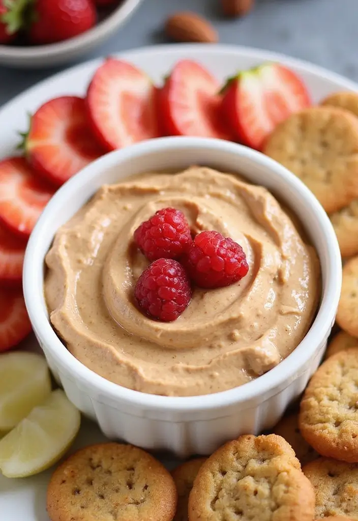 25 Gluten Free Dairy Free Dip Recipes For Every Party - 18. Raspberry Almond Butter Dip