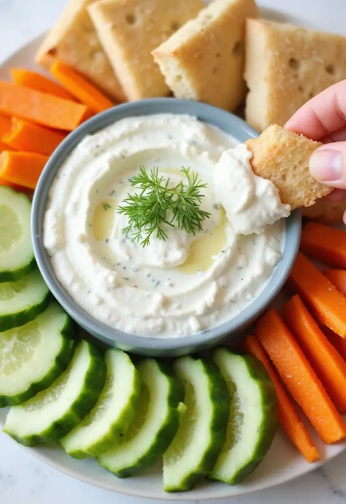 25 Gluten Free Dairy Free Dip Recipes For Every Party - 19. Lemon-Dill Cucumber Dip