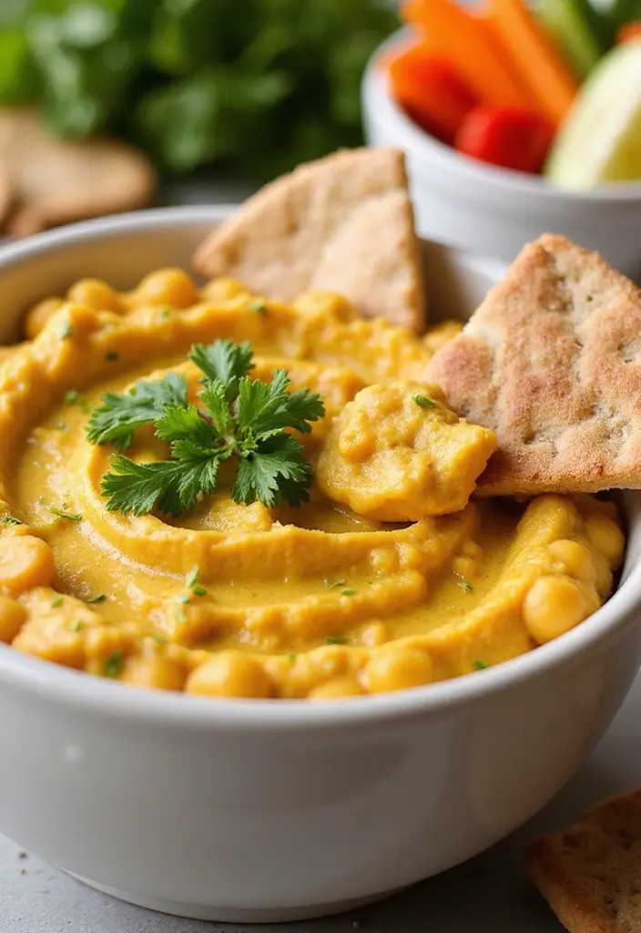 25 Gluten Free Dairy Free Dip Recipes For Every Party - 24. Curry Chickpea Dip