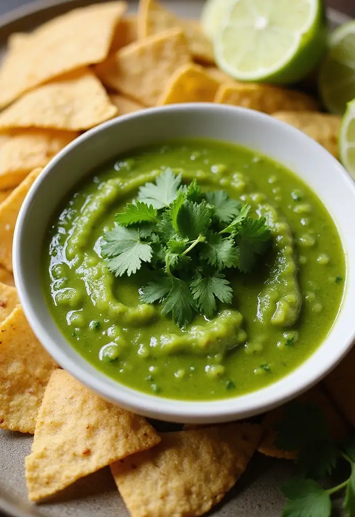 25 Gluten Free Dairy Free Dip Recipes For Every Party - 5. Zesty Salsa Verde