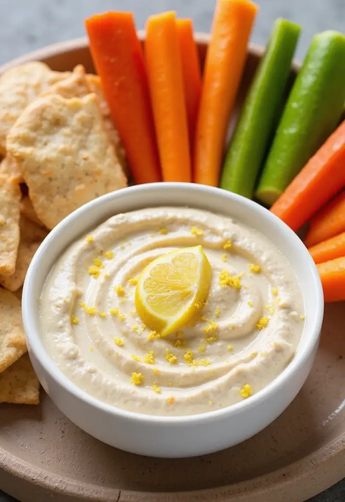 25 Gluten Free Dairy Free Dip Recipes For Every Party - 8. Tahini Lemon Dip