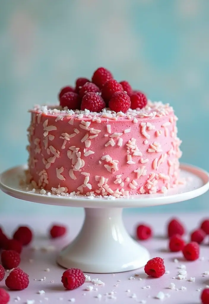 25 Gluten Free Dairy Free Easter Recipes Perfect For Spring - 11. Raspberry Coconut Cake