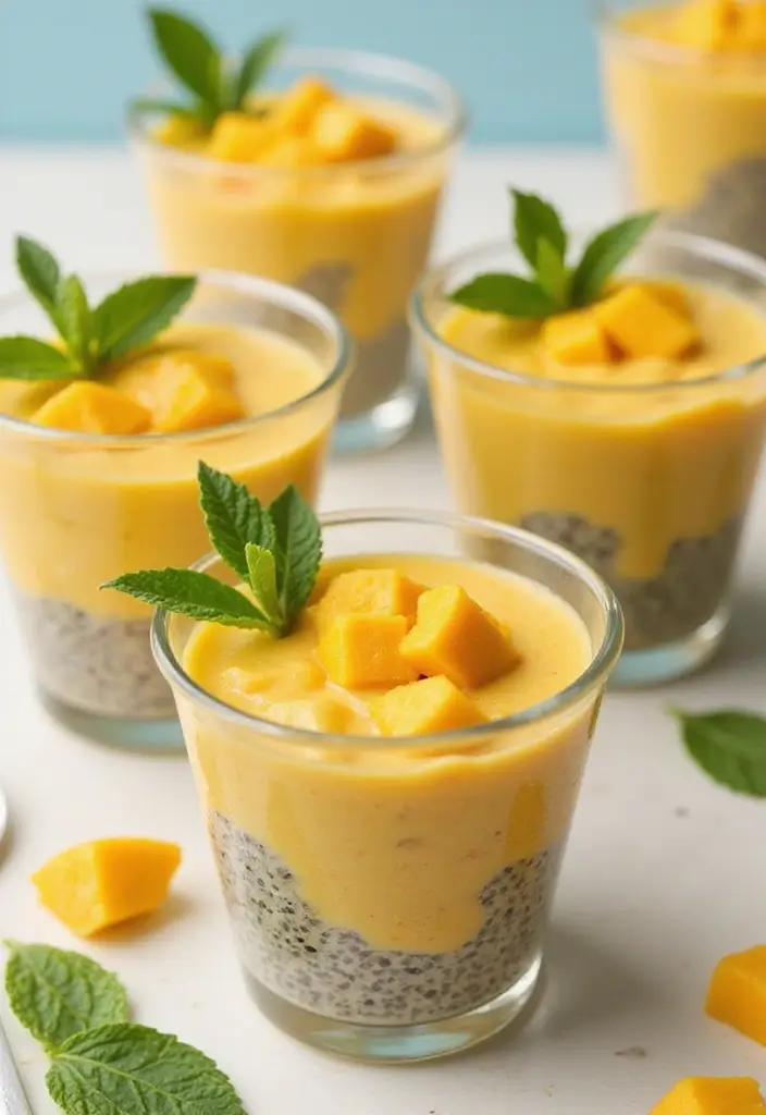 25 Gluten Free Dairy Free Easter Recipes Perfect For Spring - 13. Mango Chia Pudding