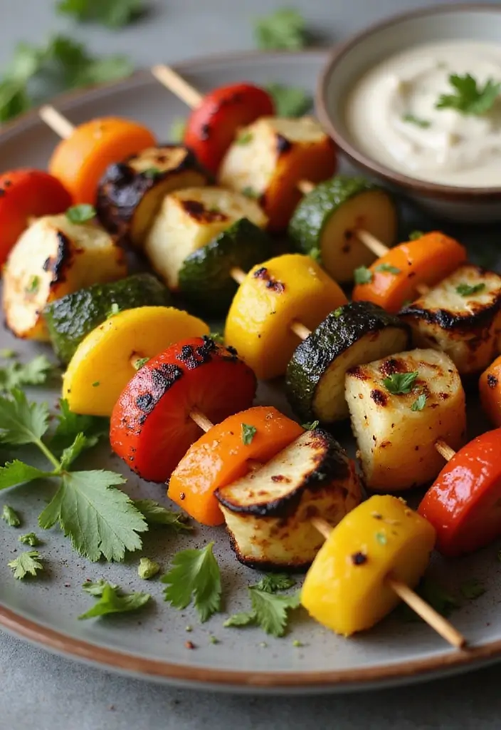 25 Gluten Free Dairy Free Easter Recipes Perfect For Spring - 14. Grilled Vegetable Skewers