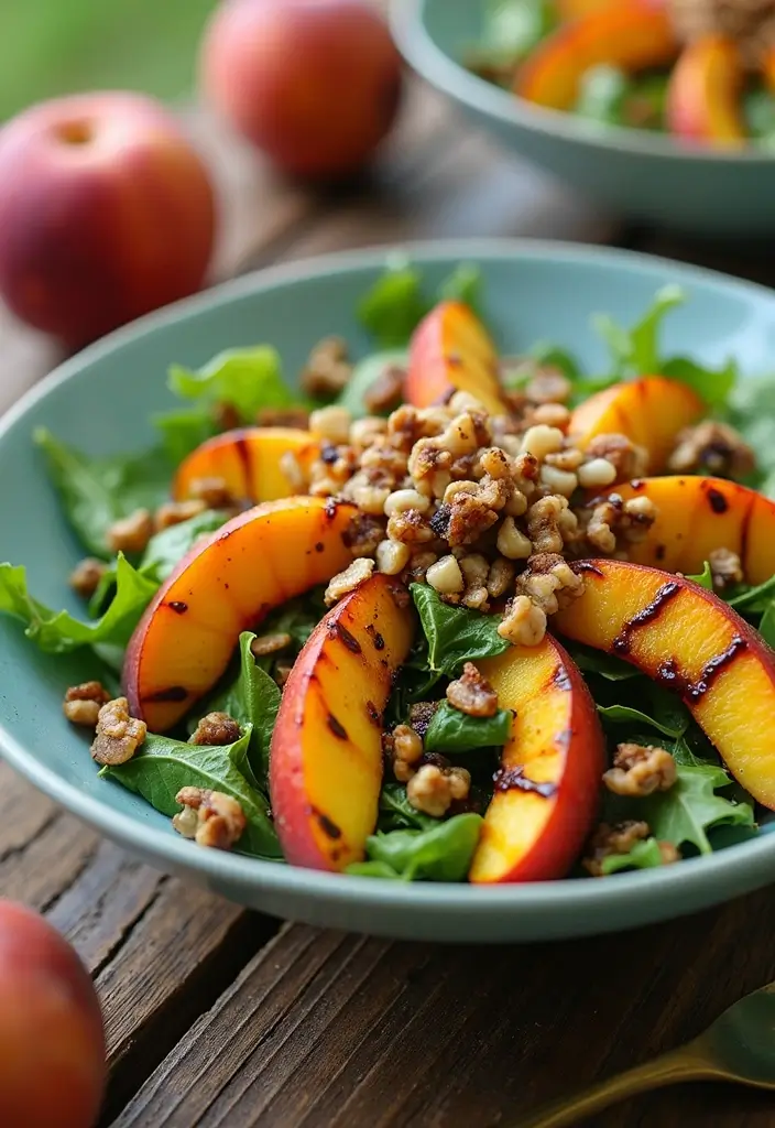 25 Gluten Free Dairy Free Easter Recipes Perfect For Spring - 17. Grilled Peach Salad