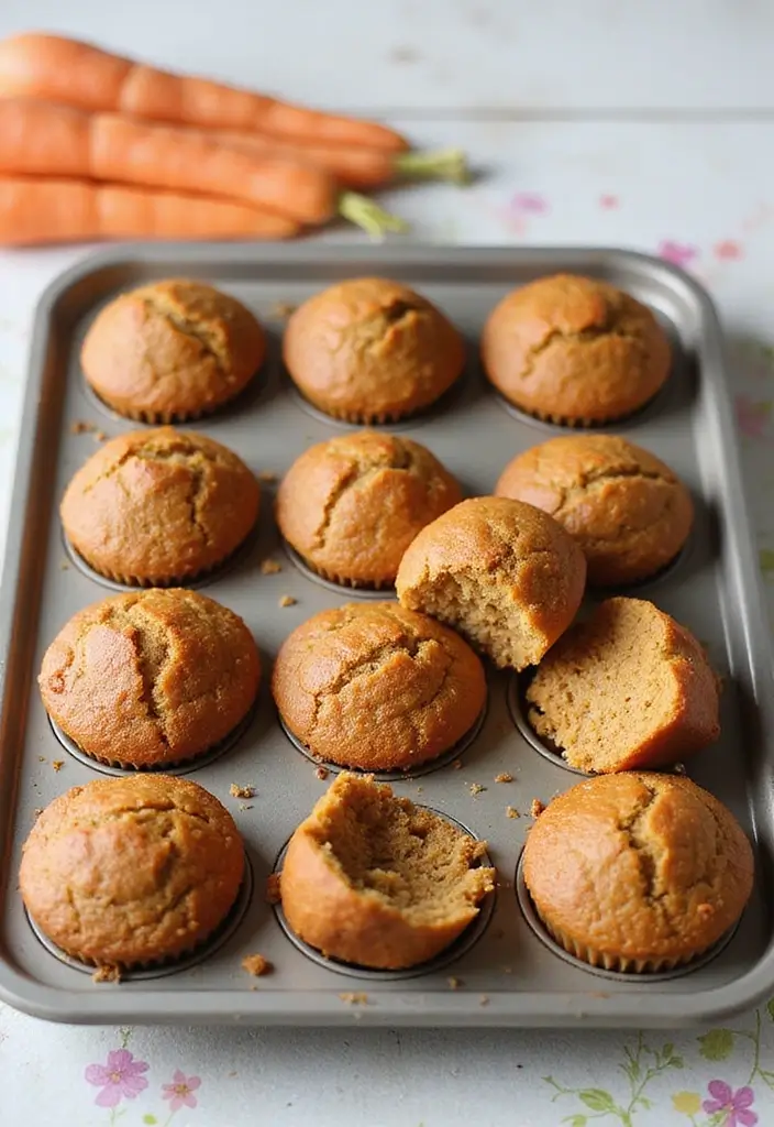 25 Gluten Free Dairy Free Easter Recipes Perfect For Spring - 22. Ginger Carrot Muffins
