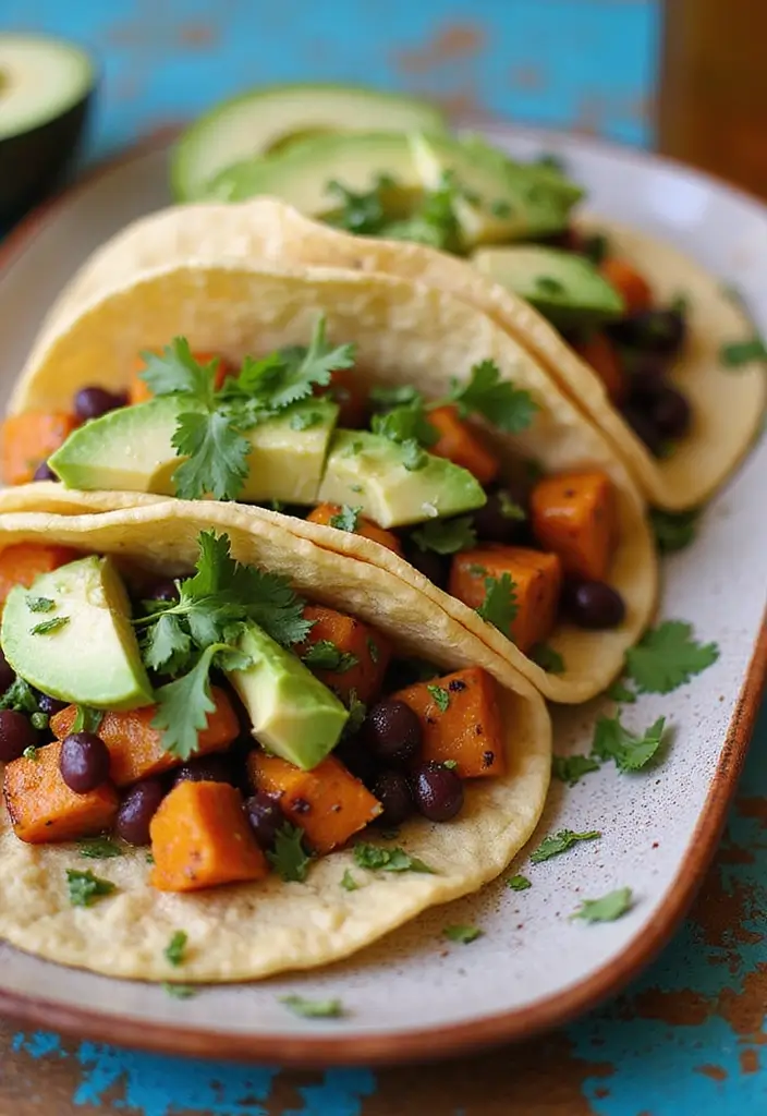 25 Gluten Free Dairy Free Easter Recipes Perfect For Spring - 23. Sweet Potato and Black Bean Tacos