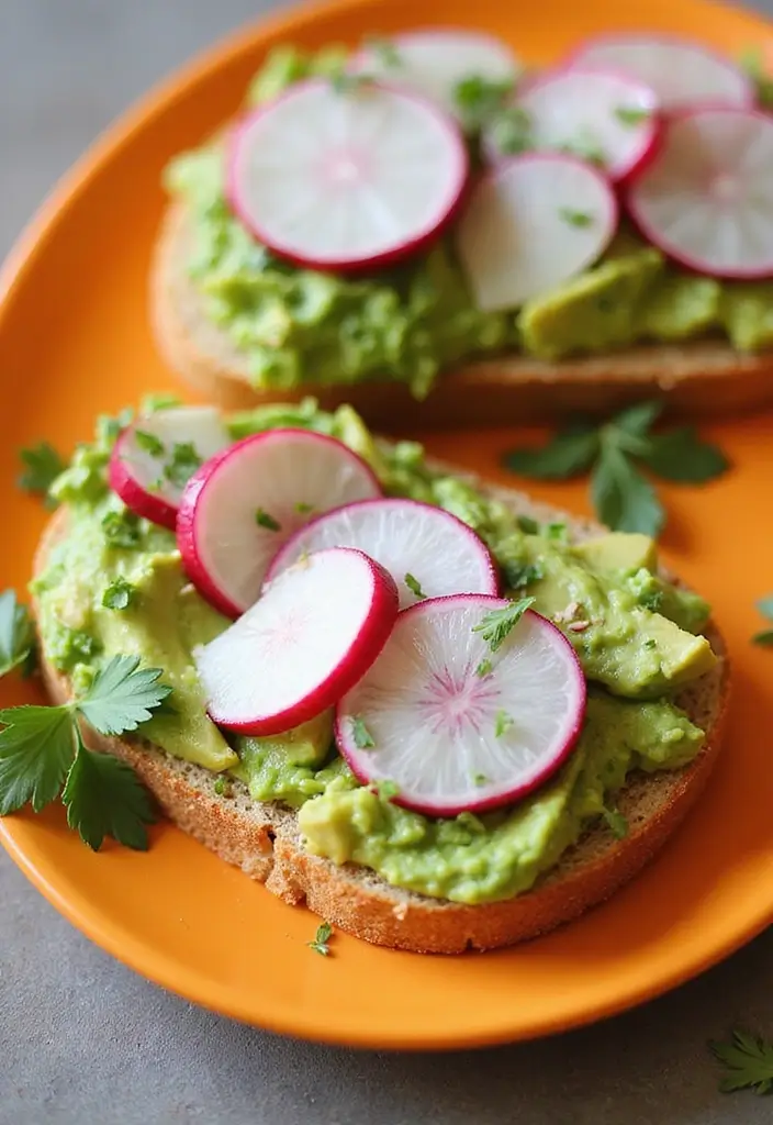 25 Gluten Free Dairy Free Easter Recipes Perfect For Spring - 24. Avocado Toast with Radishes