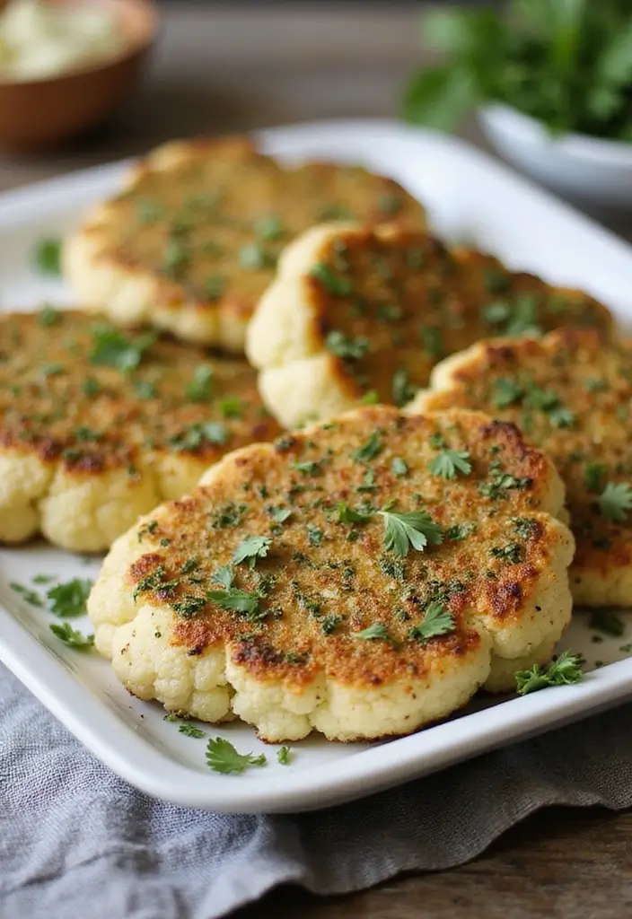 25 Gluten Free Dairy Free Easter Recipes Perfect For Spring - 8. Herb-Crusted Cauliflower Steaks