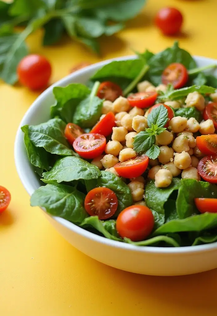 25+ Gluten Free Dairy Free Egg Free Recipes You Need To Try - 11. Spinach and Chickpea Salad