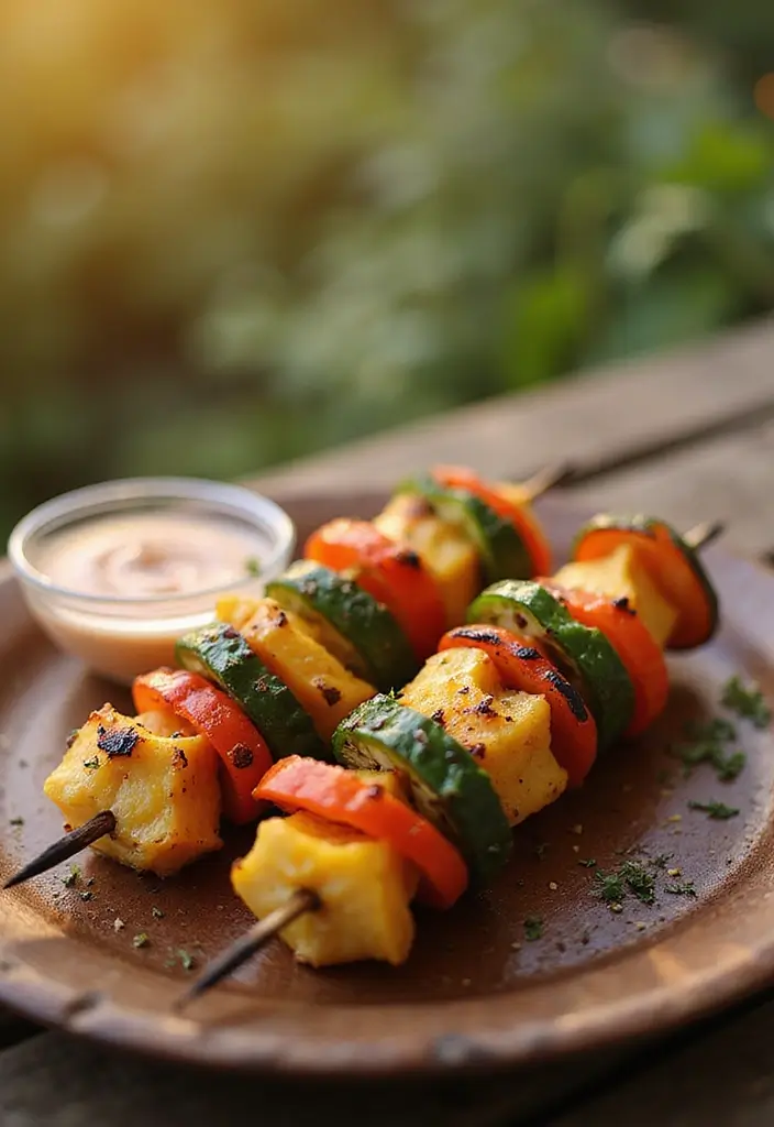 25+ Gluten Free Dairy Free Egg Free Recipes You Need To Try - 23. Grilled Vegetable Skewers