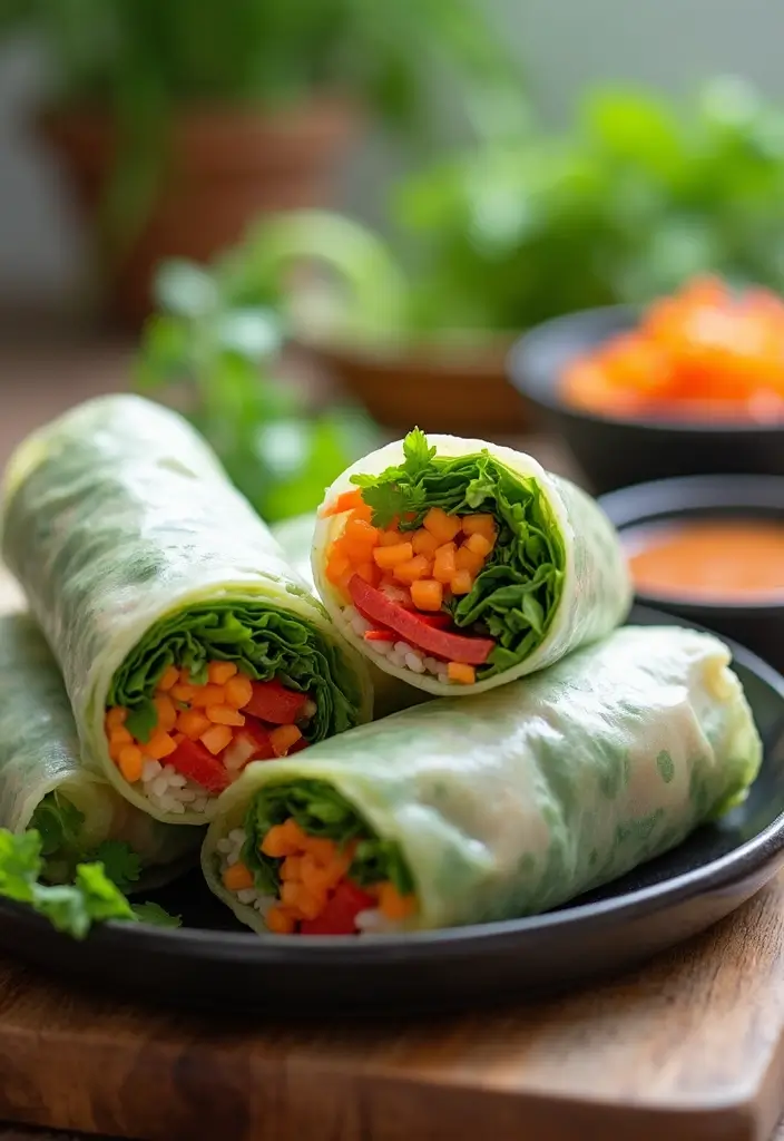 25+ Gluten Free Dairy Free Egg Free Recipes You Need To Try - 25. Vegan Rice Paper Rolls