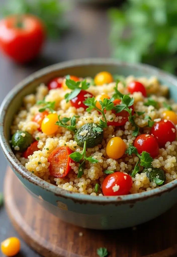 25+ Gluten Free Dairy Free Egg Free Recipes You Need To Try - 9. Roasted Vegetable Quinoa Bowl