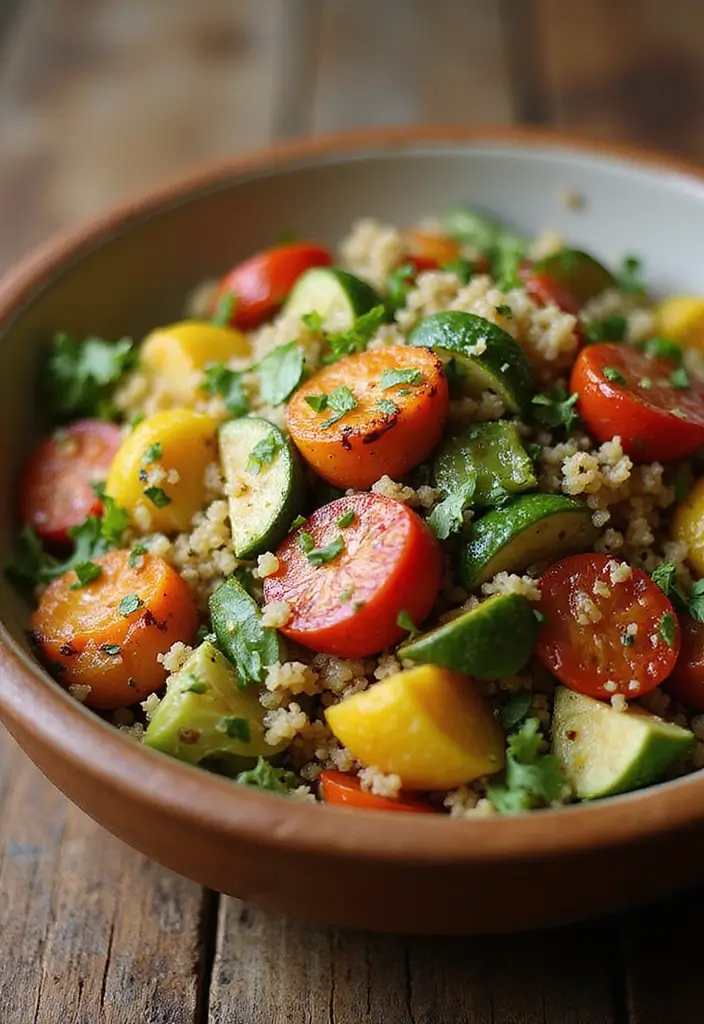 25 Gluten Free Dairy Free Lunch Recipes For Every Day - 1. Quinoa Salad with Roasted Vegetables