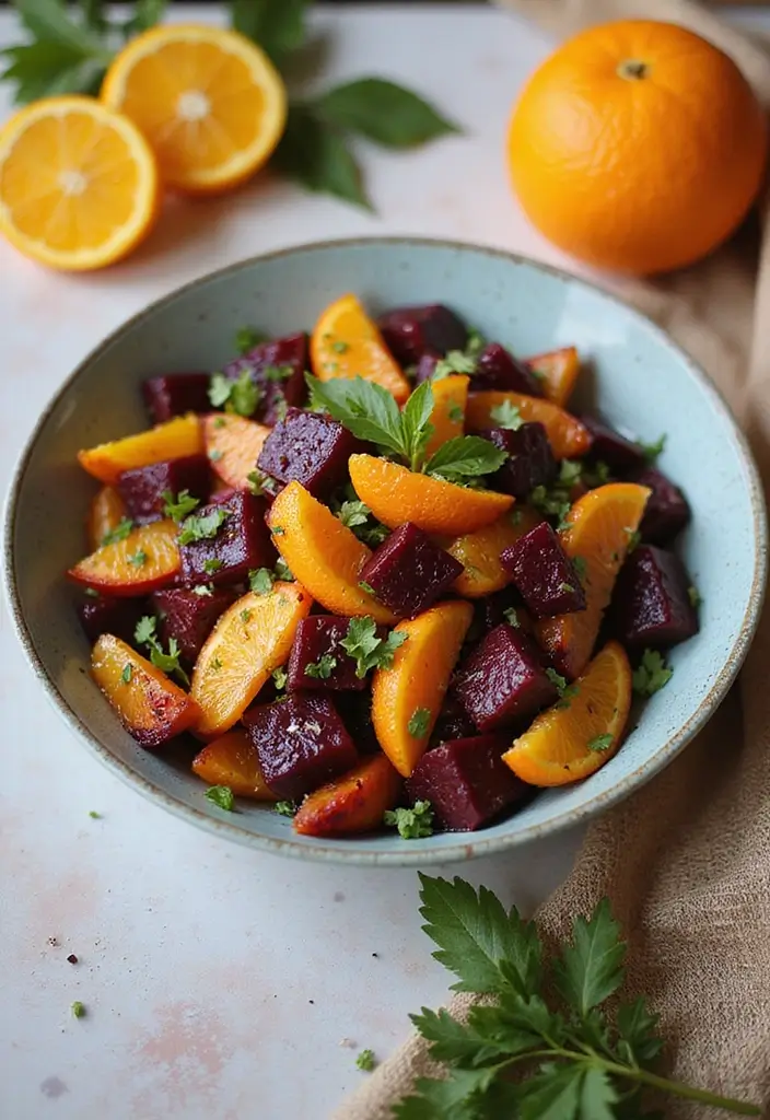 25 Gluten Free Dairy Free Lunch Recipes For Every Day - 10. Roasted Beet and Orange Salad