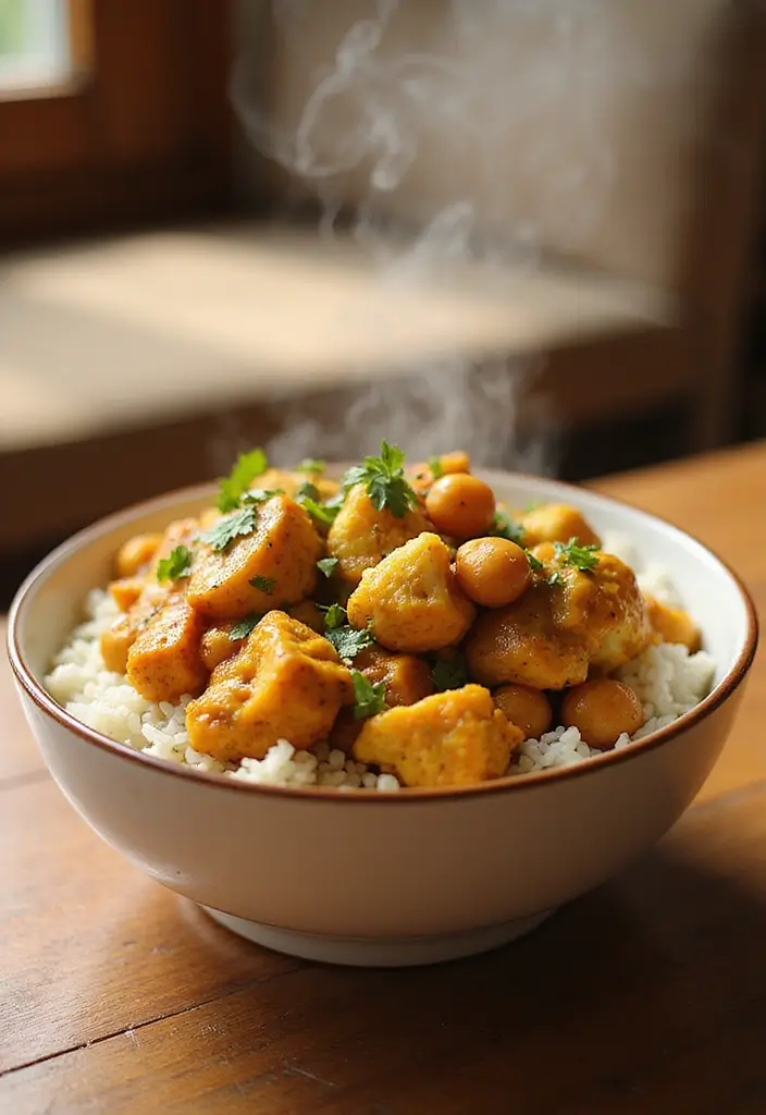 25 Gluten Free Dairy Free Lunch Recipes For Every Day - 11. Curried Cauliflower and Chickpeas