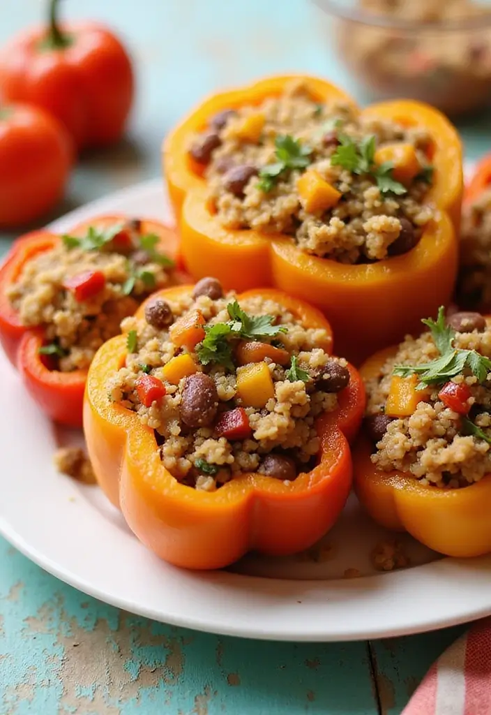 25 Gluten Free Dairy Free Lunch Recipes For Every Day - 12. Stuffed Bell Peppers
