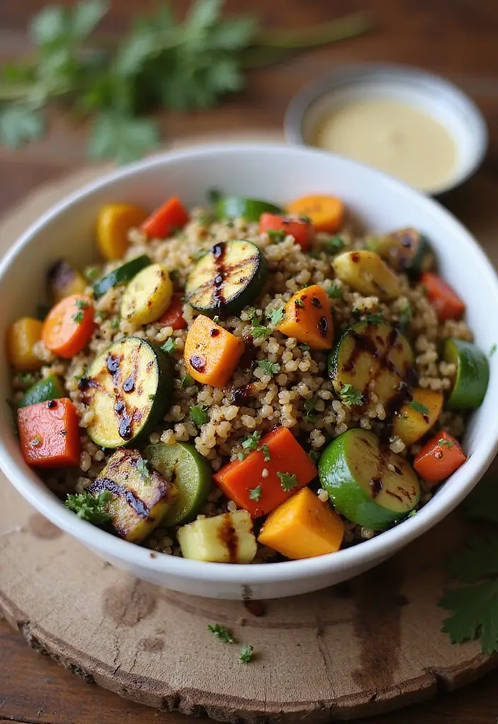 25 Gluten Free Dairy Free Lunch Recipes For Every Day - 15. Grilled Vegetable and Quinoa Salad