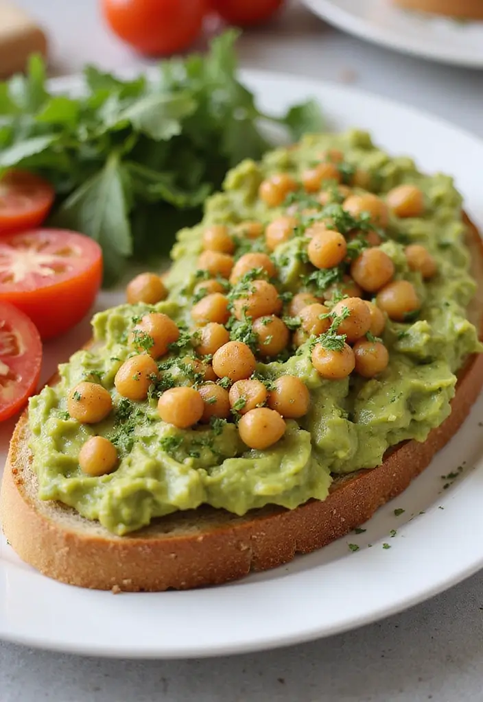 25 Gluten Free Dairy Free Lunch Recipes For Every Day - 2. Chickpea and Avocado Smash