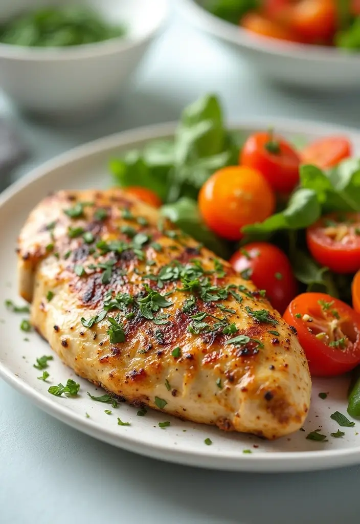 25 Gluten Free Dairy Free Lunch Recipes For Every Day - 21. Garlic and Herb Grilled Chicken
