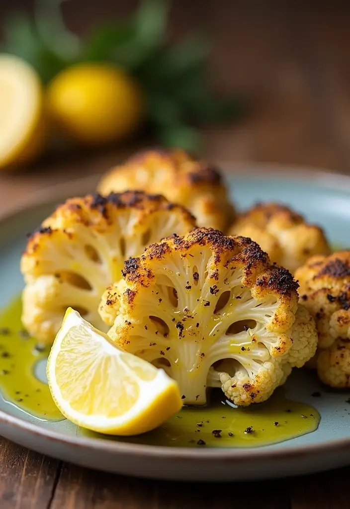 25 Gluten Free Dinner Recipes For Two: Easy And Romantic - 14. Roasted Cauliflower Steaks
