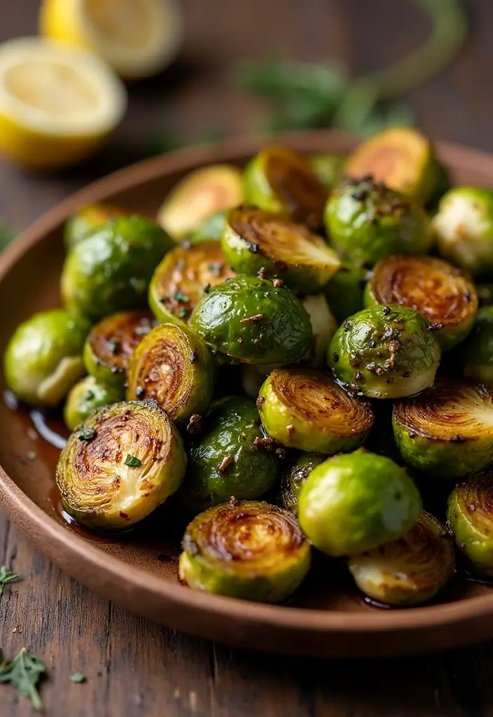 25 Gluten Free Dinner Recipes For Two: Easy And Romantic - 18. Balsamic Glazed Brussels Sprouts