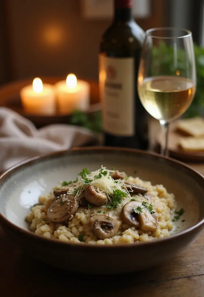 25 Gluten Free Dinner Recipes For Two: Easy And Romantic - 2. Creamy Mushroom Risotto