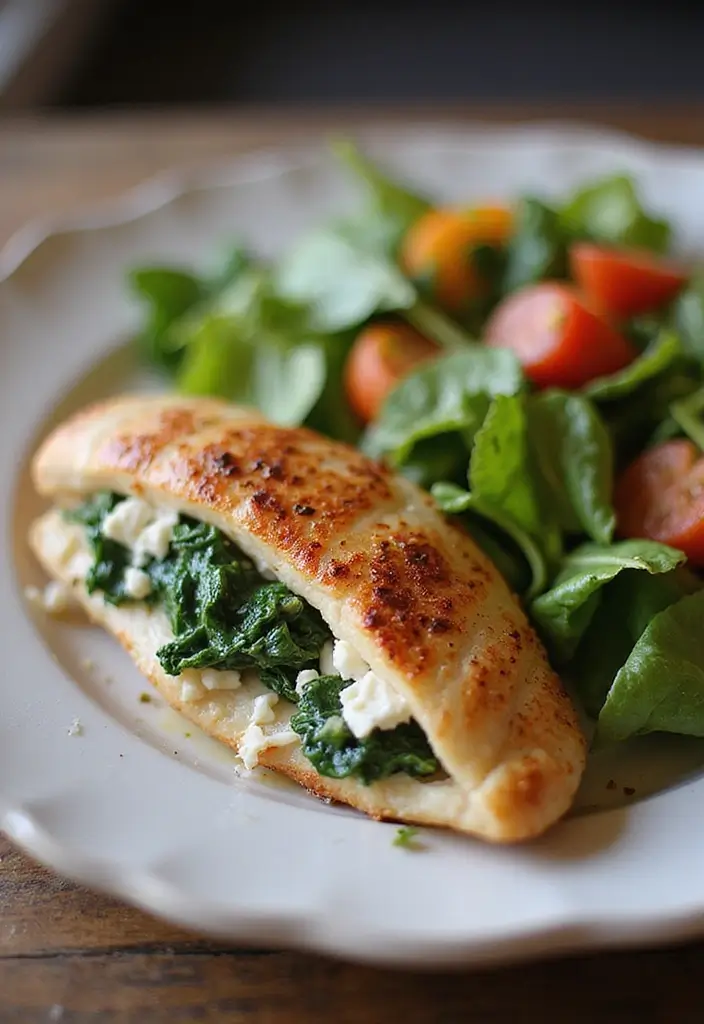 25 Gluten Free Dinner Recipes For Two: Easy And Romantic - 20. Spinach and Feta Stuffed Chicken