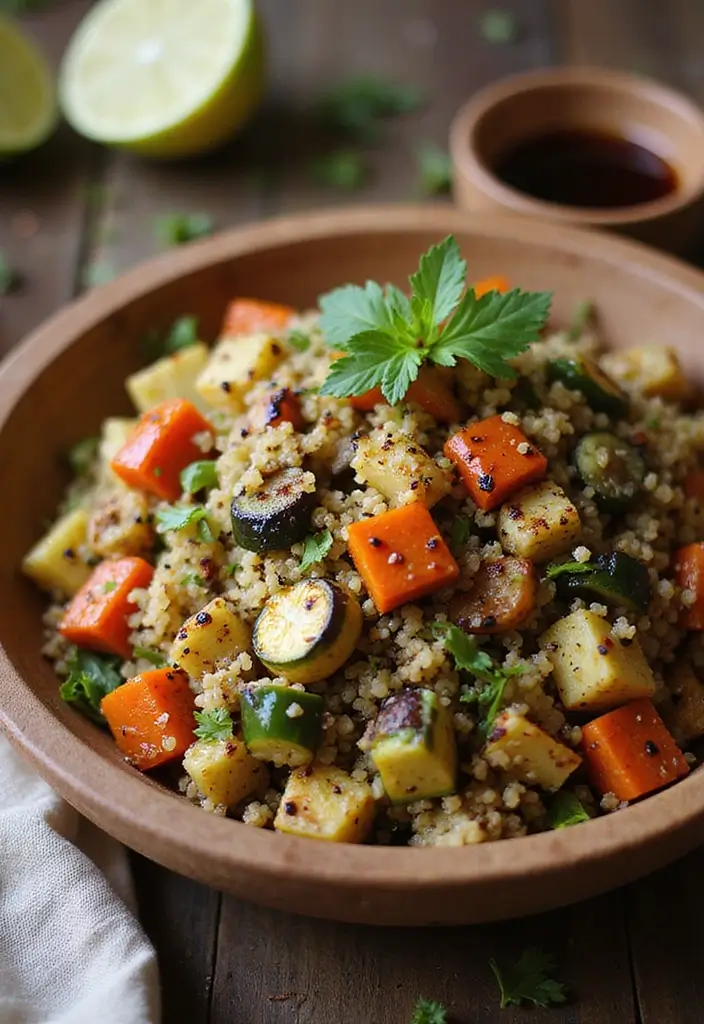 25 Gluten Free Dinner Recipes For Two: Easy And Romantic - 7. Quinoa Salad with Roasted Vegetables