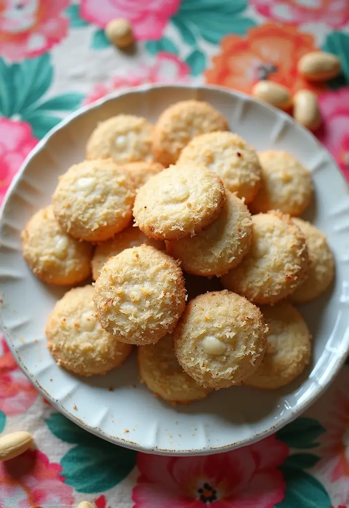 25 Gluten Free Lactose Free Recipes Desserts To Satisfy Your Sweet Tooth - 17. Coconut Macadamia Cookies