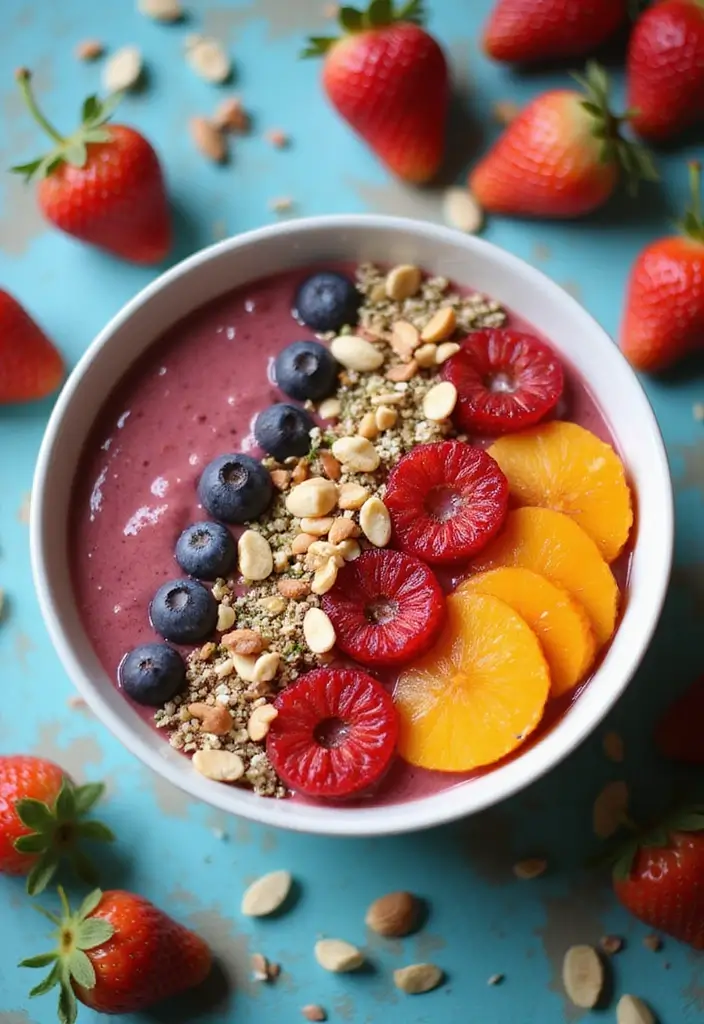 25 Gluten Free Lactose Free Recipes Desserts To Satisfy Your Sweet Tooth - 18. Strawberry Banana Smoothie Bowl