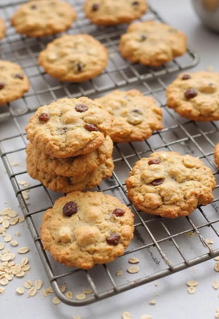 25 Gluten Free Lactose Free Recipes Desserts To Satisfy Your Sweet Tooth - 19. Oatmeal Raisin Cookies