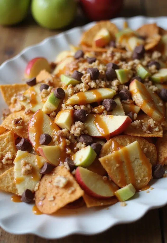 25 Gluten Free Lactose Free Recipes Desserts To Satisfy Your Sweet Tooth - 21. Caramel Apple Nachos
